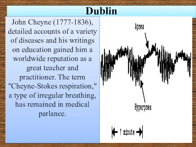 Dublin John Cheyne (1777-1836), detailed accounts of a variety of diseases and his