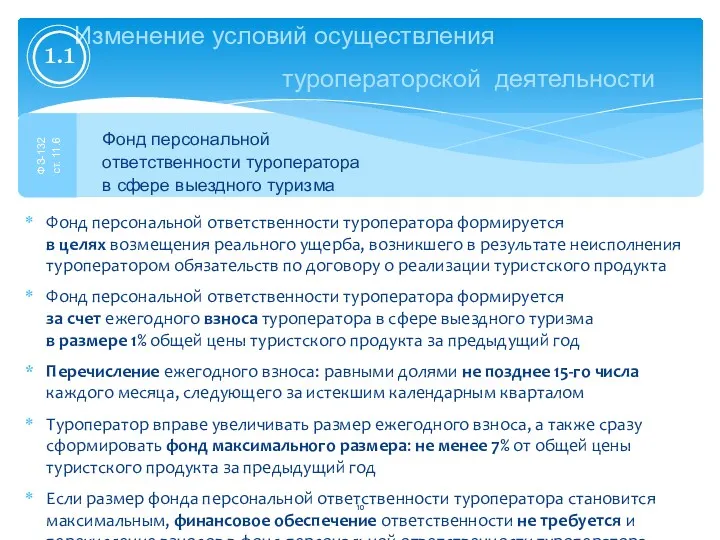 Фонд персональной ответственности туроператора формируется в целях возмещения реального ущерба, возникшего в результате