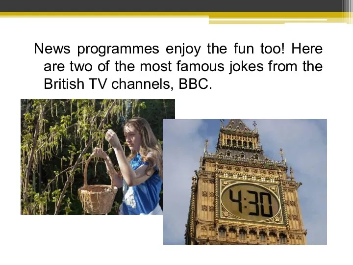 News programmes enjoy the fun too! Here are two of