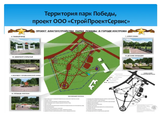 Территория парк Победы, проект ООО «СтройПроектСервис»