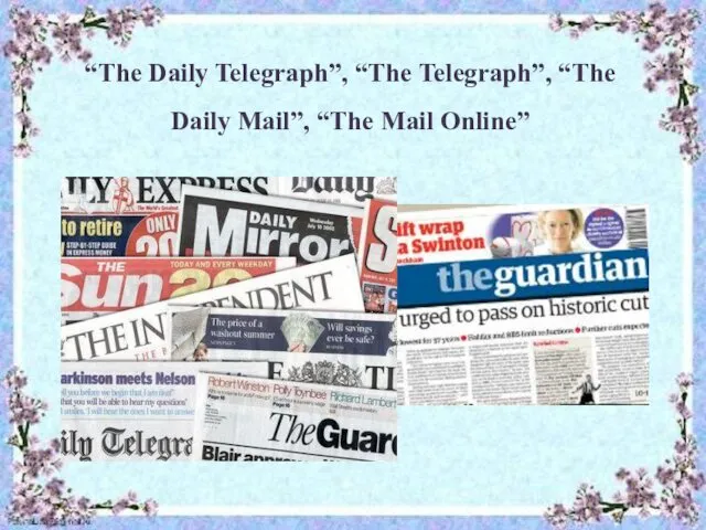 “The Daily Telegraph”, “The Telegraph”, “The Daily Mail”, “The Mail Online”