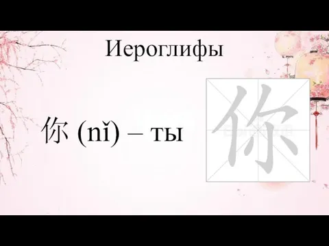 Иероглифы 你 (nǐ) – ты