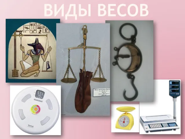 ВИДЫ ВЕСОВ