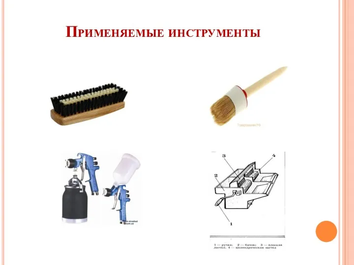 Применяемые инструменты