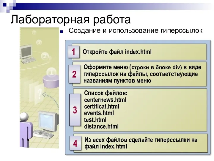 Лабораторная работа Создание и использование гиперссылок