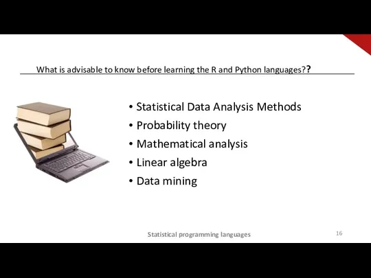 Statistical Data Analysis Methods Probability theory Mathematical analysis Linear algebra