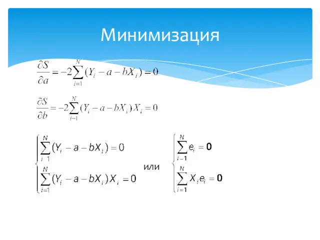 Минимизация или