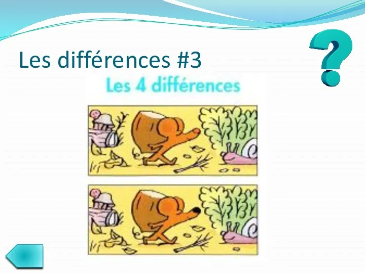 Les différences #3