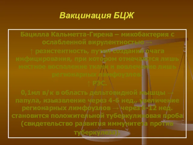 Вакцинация БЦЖ