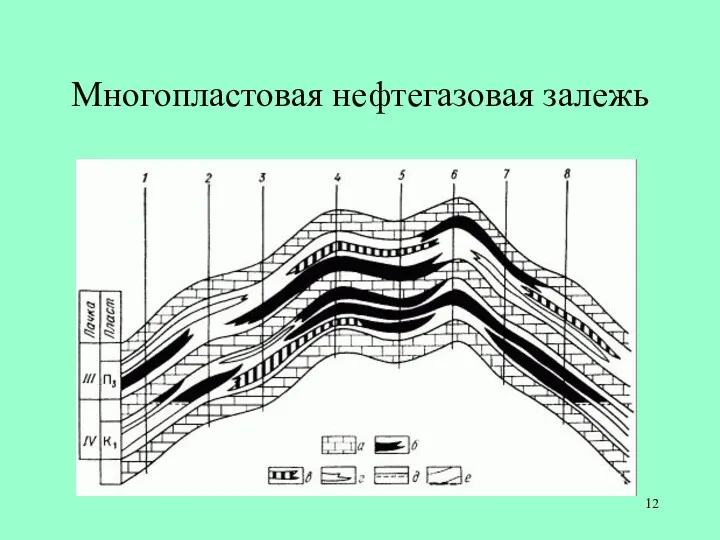 Многопластовая нефтегазовая залежь