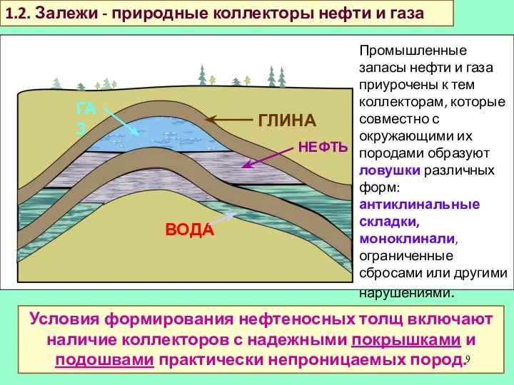 1.2. Залежи - природные коллекторы нефти и газа Промышленные запасы