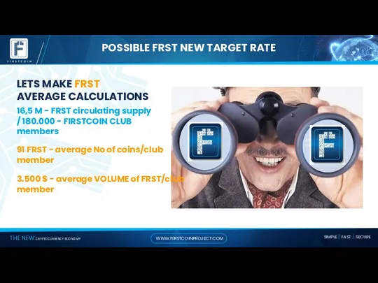 POSSIBLE FRST NEW TARGET RATE LETS MAKE FRST AVERAGE CALCULATIONS