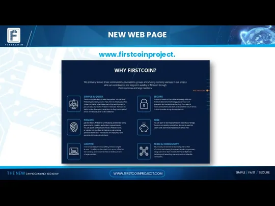 NEW WEB PAGE www.firstcoinproject.com