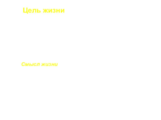 Цель жизни – некий мысленный ориентир, к которому устремляются дела