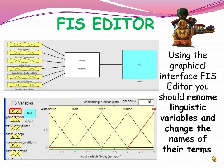 FIS EDITOR Using the graphical interface FIS Editor you should