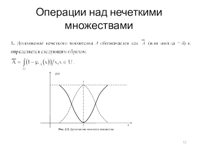 Операции над нечеткими множествами