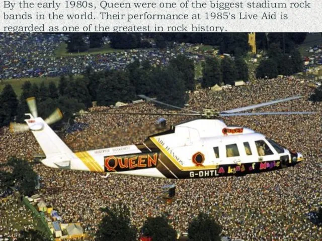 By the early 1980s, Queen were one of the biggest
