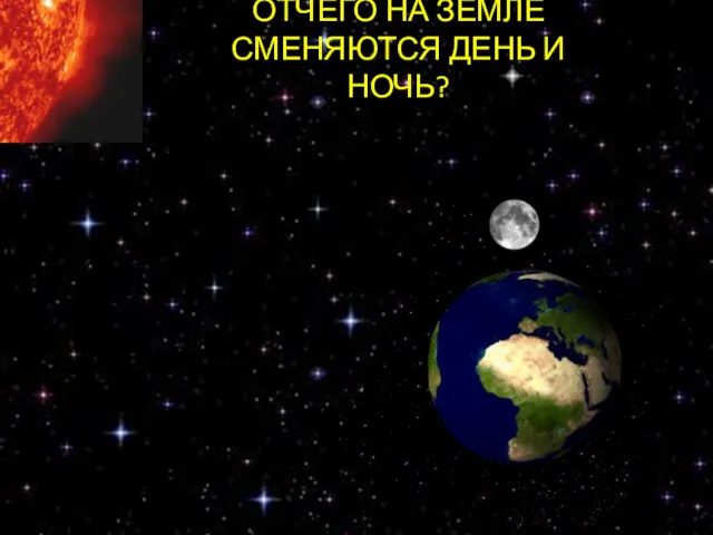 ОТЧЕГО НА ЗЕМЛЕ СМЕНЯЮТСЯ ДЕНЬ И НОЧЬ?