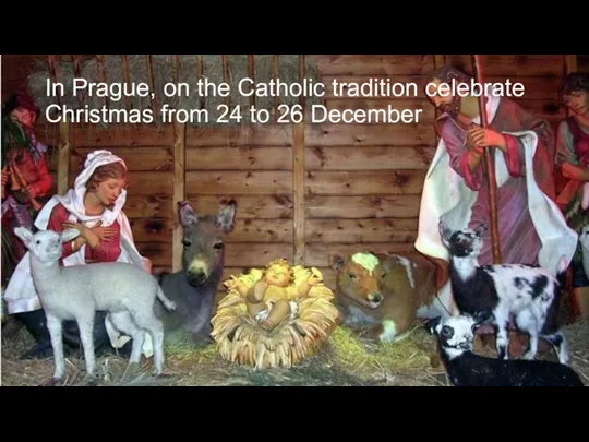 In Prague, on the Catholic tradition celebrate Christmas from 24 to 26 December