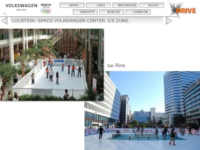 LOCATION / SPACE VOLKSWAGEN CENTER. ICE ZONE. Ice Rink