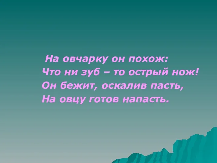 На овчарку он похож: Что ни зуб – то острый