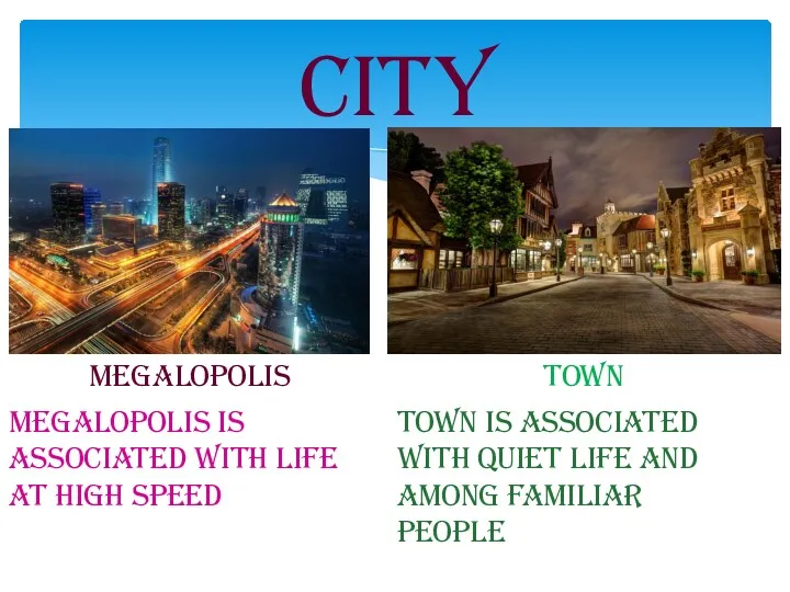 City Megalopolis Town Megalopolis is associated with life at high