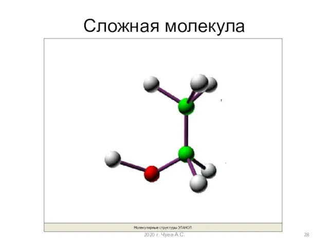 Сложная молекула 2020 г. Чуев А.С.