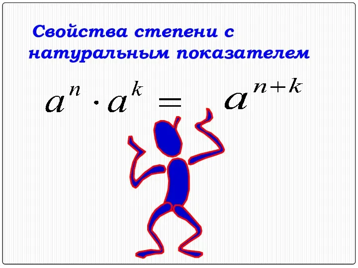 Свойства степени с натуральным показателем