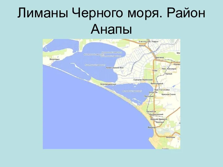 Лиманы Черного моря. Район Анапы