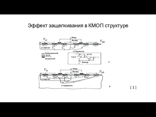 Эффект защелкивания в КМОП структуре [ 1 ]