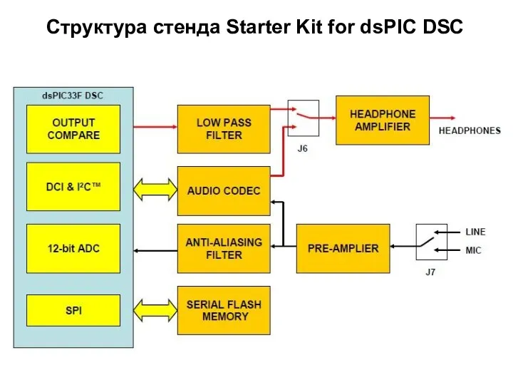 Структура стенда Starter Kit for dsPIC DSC