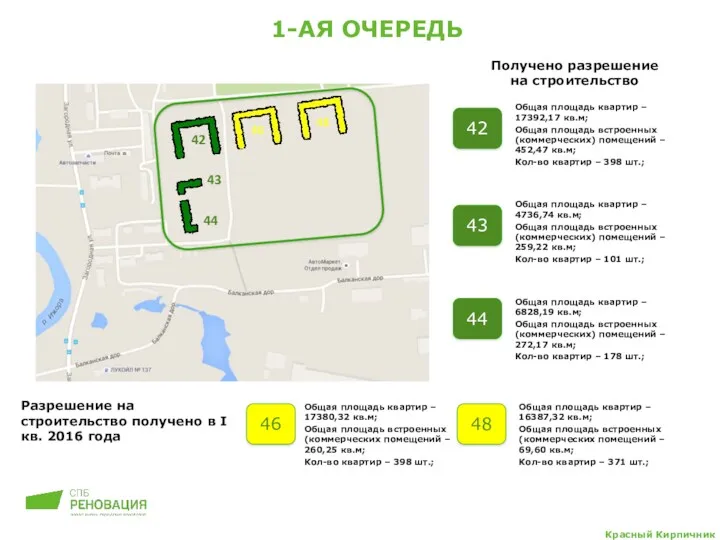 1-АЯ ОЧЕРЕДЬ 42 Получено разрешение на строительство Разрешение на строительство