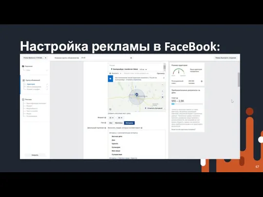 Настройка рекламы в FaceBook: