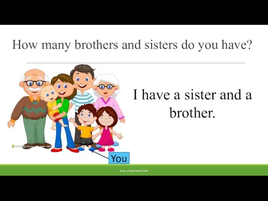 How many brothers and sisters do you have? SAMI_LAHIJI@YAHOO.COM You