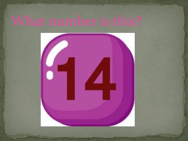 What number is this?