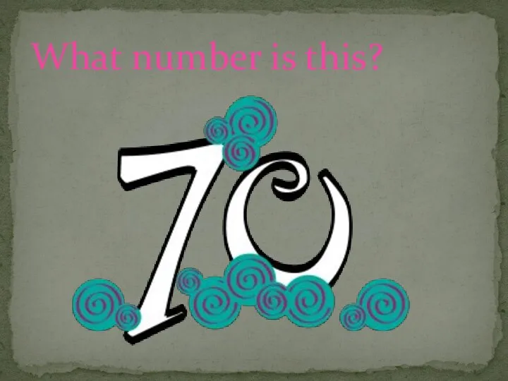 What number is this?
