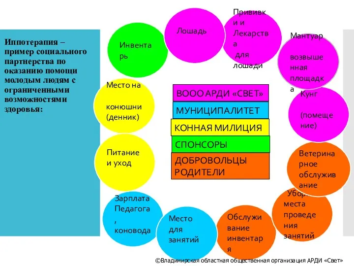 Иппотерапия –пример социального партнерства по оказанию помощи молодым людям с