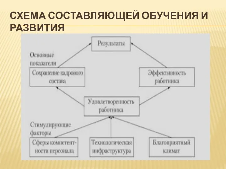 СХЕМА СОСТАВЛЯЮЩЕЙ ОБУЧЕНИЯ И РАЗВИТИЯ