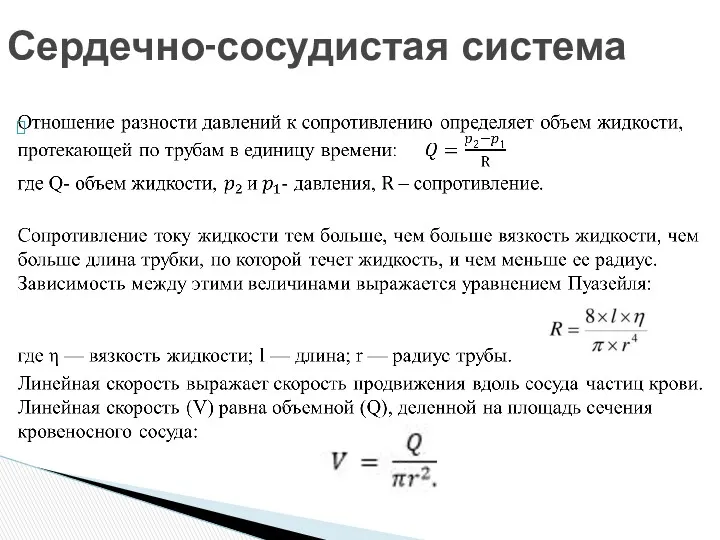 Сердечно-сосудистая система