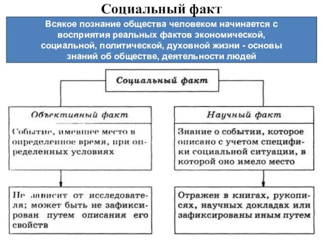 Всякое познание общества человеком начинается с восприятия реальных фактов экономической,