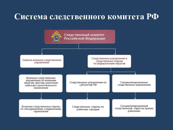 Система следственного комитета РФ