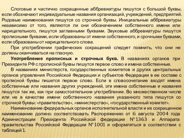 Слоговые и частично сокращенные аббревиатуры пишутся с большой буквы, если обозначают индивидуальные названия