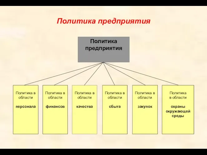 Политика предприятия