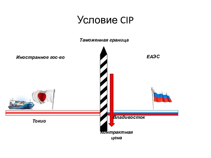 Владивосток ЕАЭС Иностранное гос-во Таможенная граница Контрактная цена Токио Условие CIP