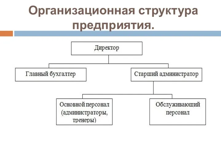 Организационная структура предприятия.