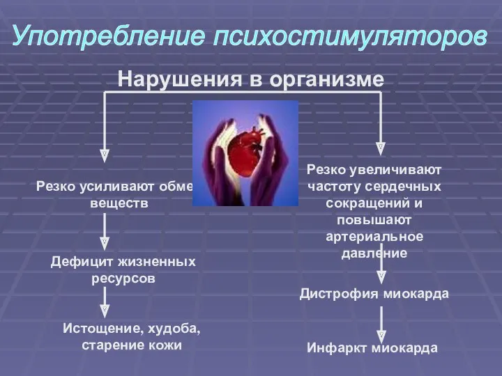 Резко усиливают обмен веществ Дефицит жизненных ресурсов Истощение, худоба, старение