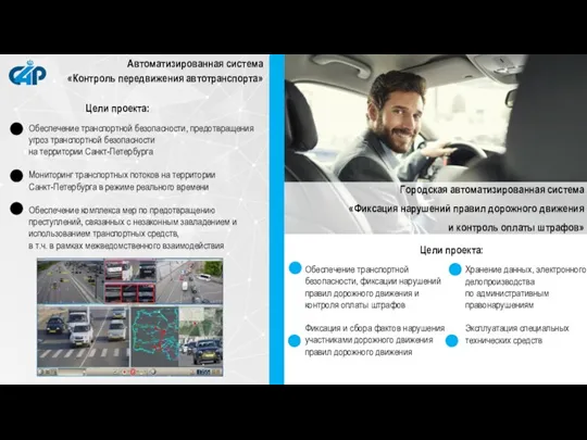 Обеспечение транспортной безопасности, предотвращения угроз транспортной безопасности на территории Санкт-Петербурга Мониторинг транспортных потоков