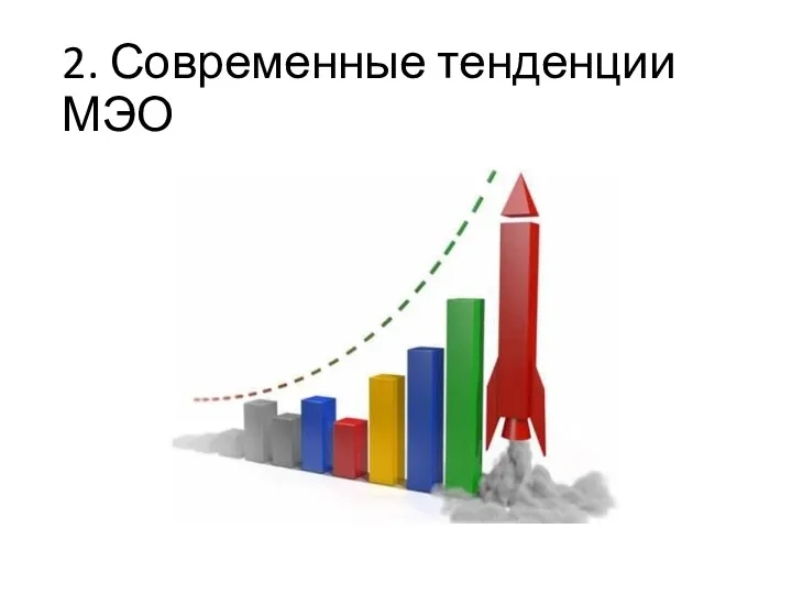 2. Современные тенденции МЭО