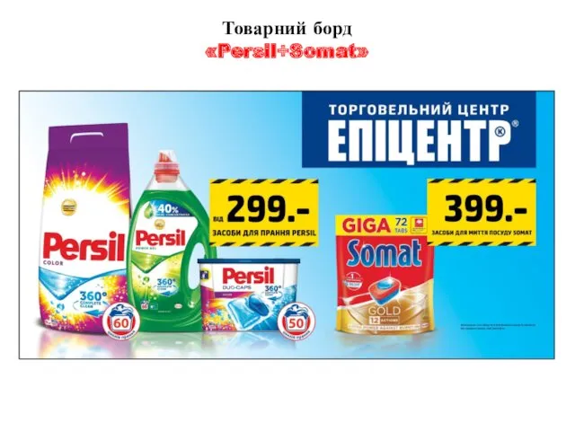 Товарний борд «Persil+Somat»