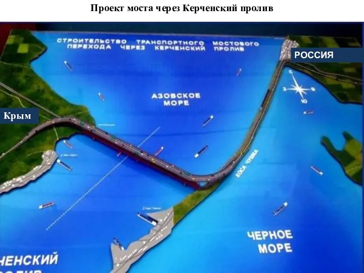 Проект моста через Керченский пролив Крым РОССИЯ